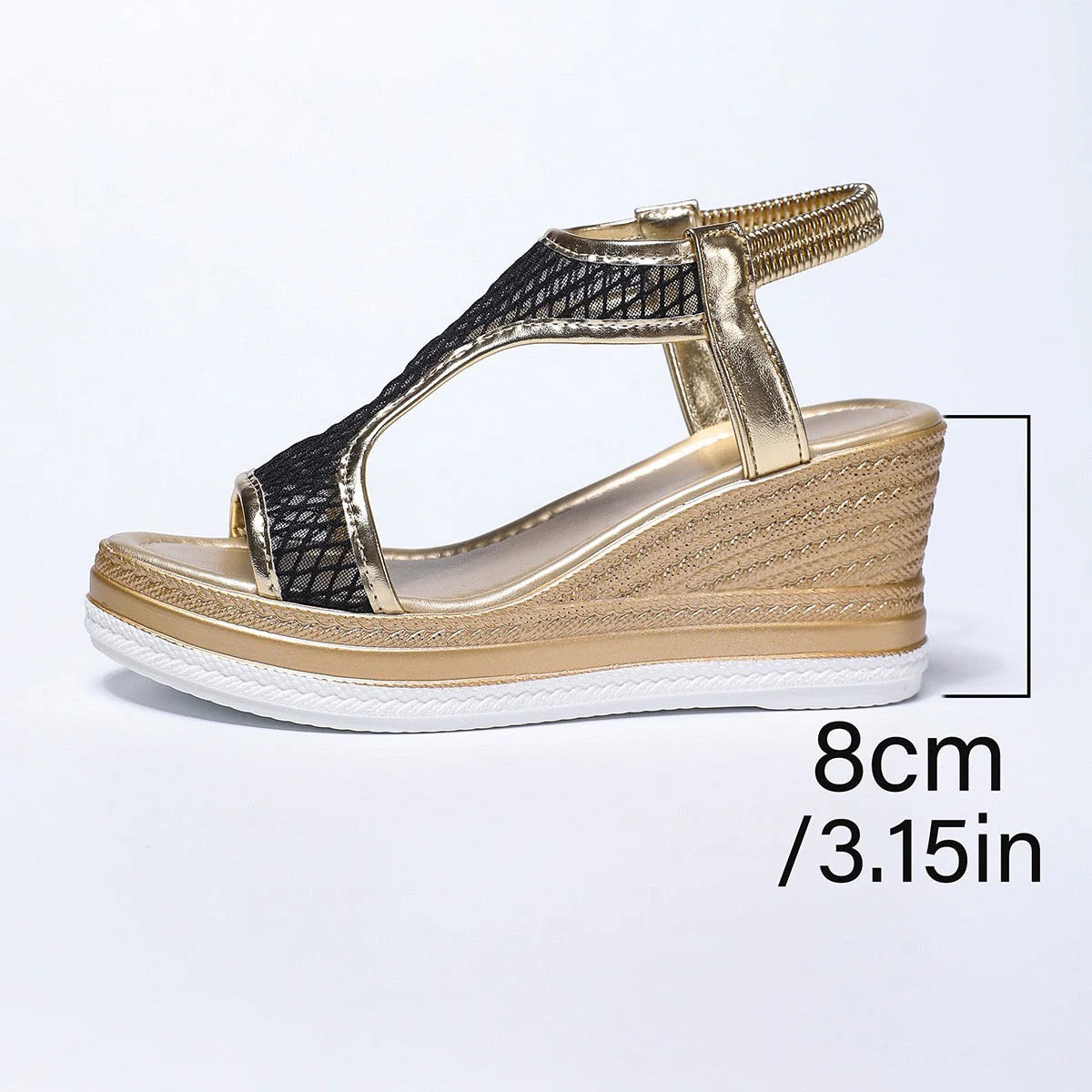 Amalia - Élégantes sandales orthopédiques à talons compensés pour femmes